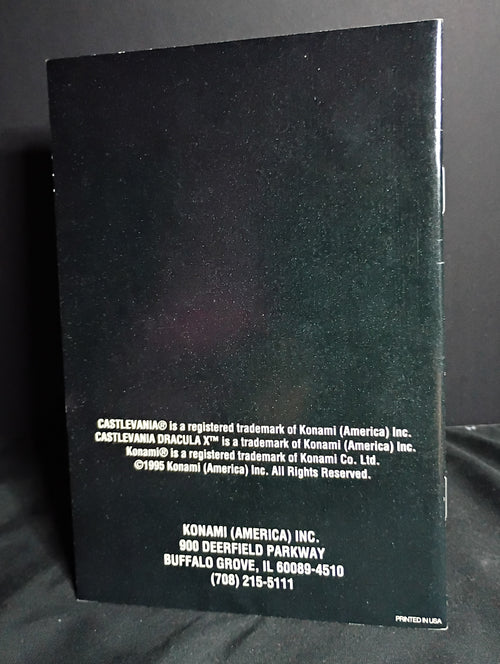 Castlevania Dracula X for SNES Manual